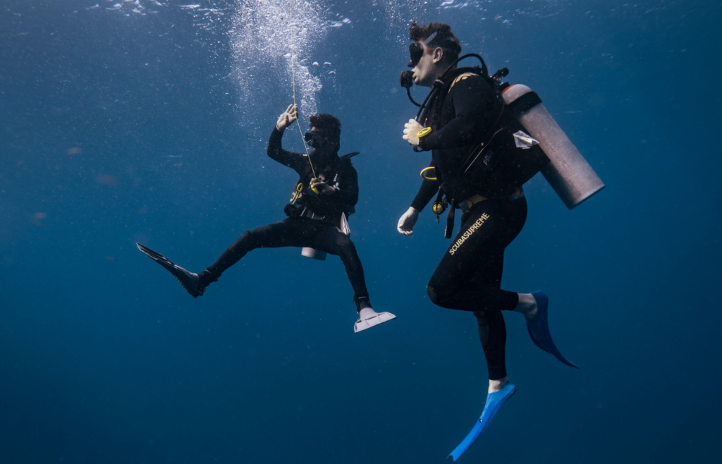 PADI Open Water Course: 5 Point Descent Over Sensitive Bottom